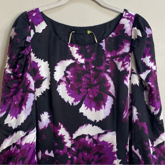 Anthropologie Leifsdottir Belvedere Floral Print Silk Sheath Dress Size 8 - Picture 4 of 16